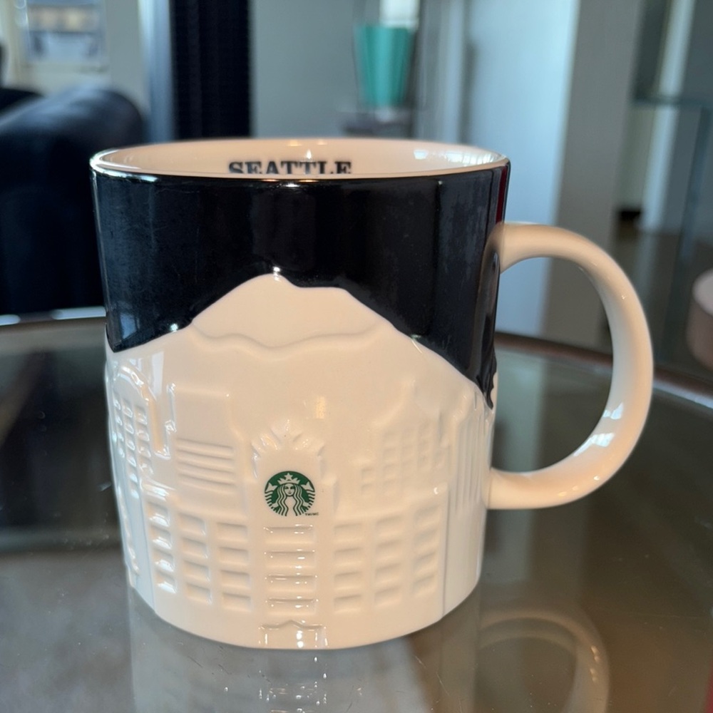 Starbucks Black and White Architectural Mug